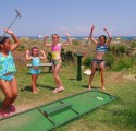 Wanna take a break from the water? Well challenge the family to a round of mini golf located right on the property.