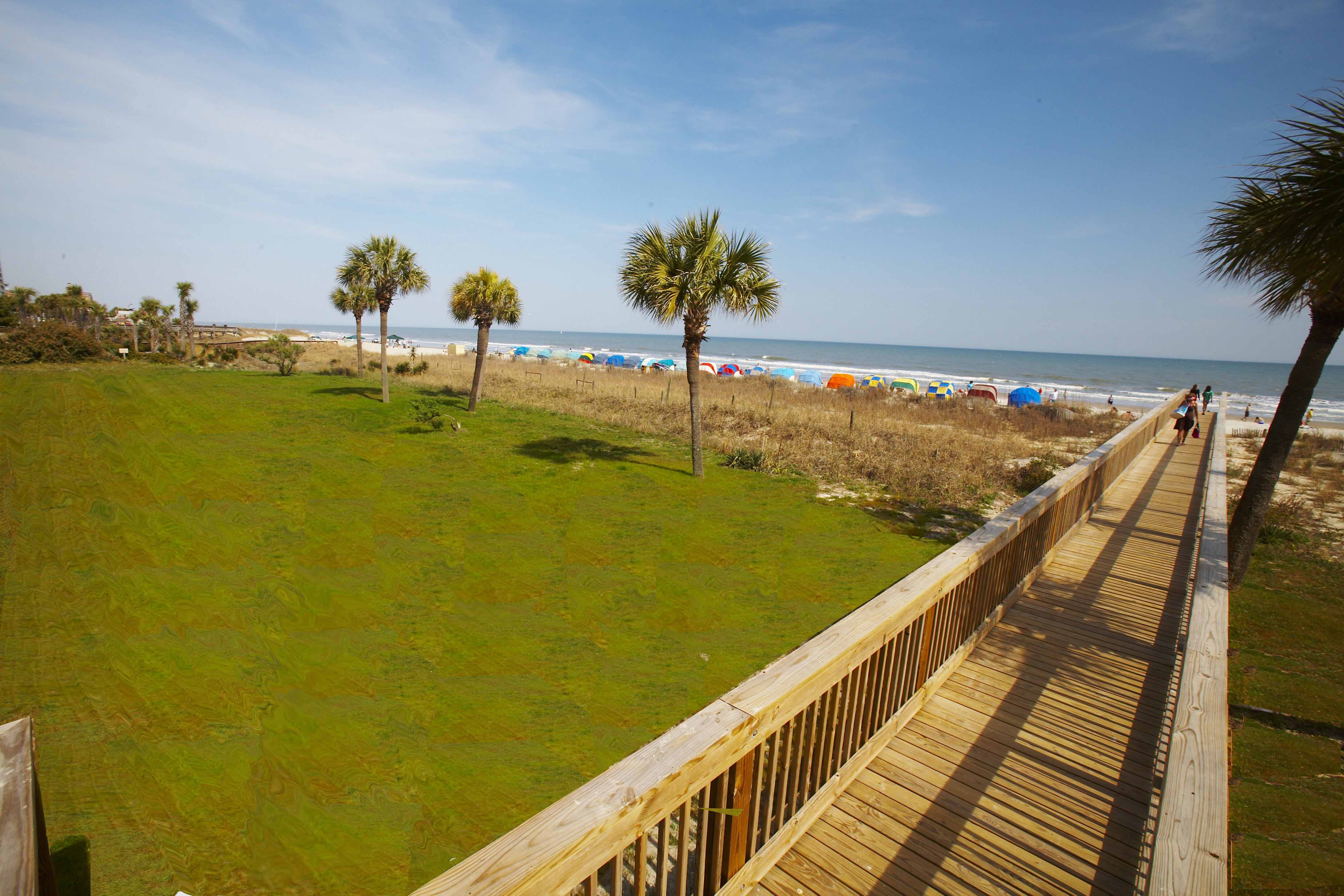 Take a stroll down one of our 2 boardwalks. Walk from the pool deck straight out to the ocean and start making your fun in the sun memories!