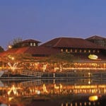 Barefoot Landing at dusk