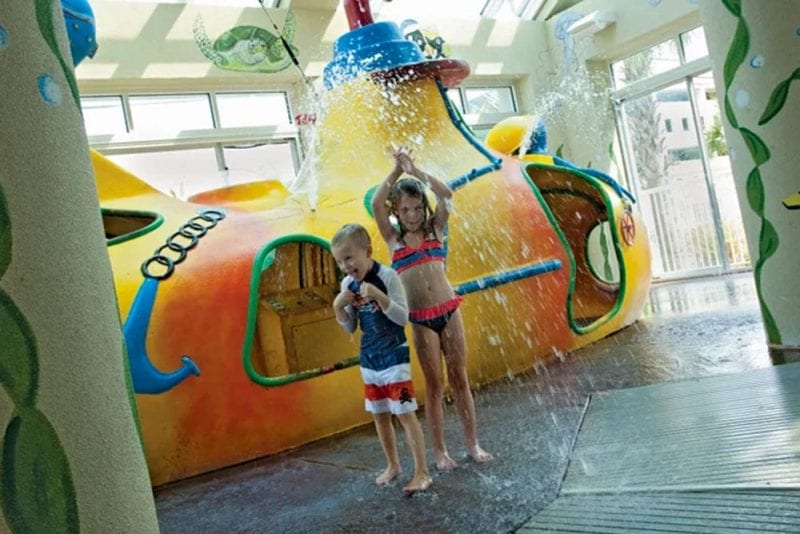 Silly Submarine Pool at Dunes Village Resort indoor waterpark in Myrtle Beach.