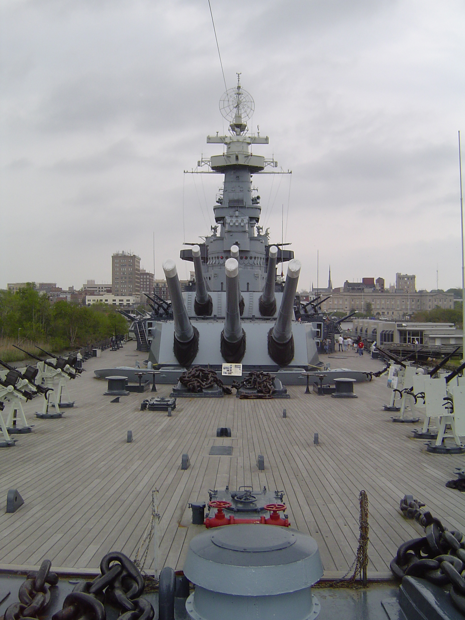 USS North Carolina in Wilmington, NC.