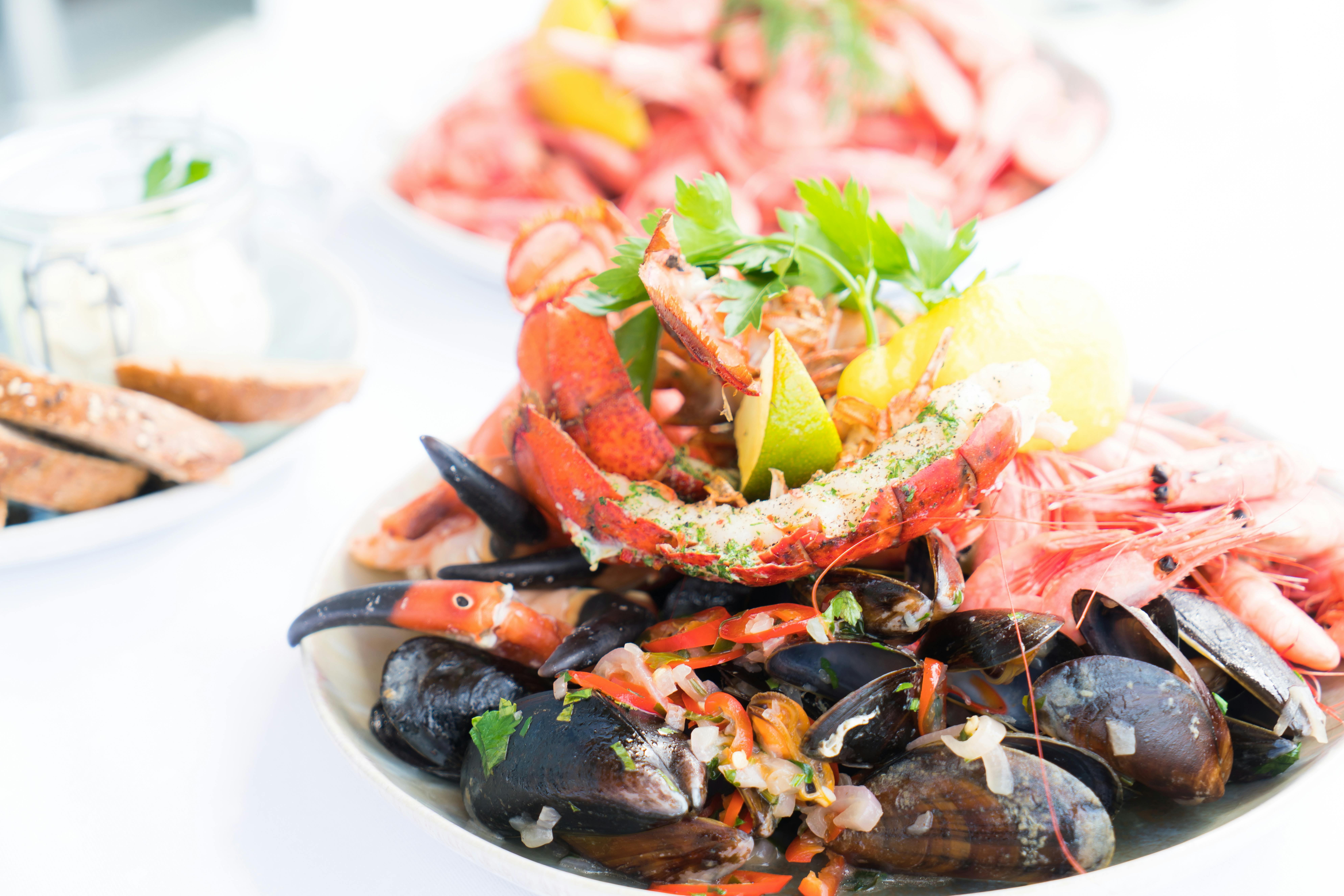 Seafood platter.
