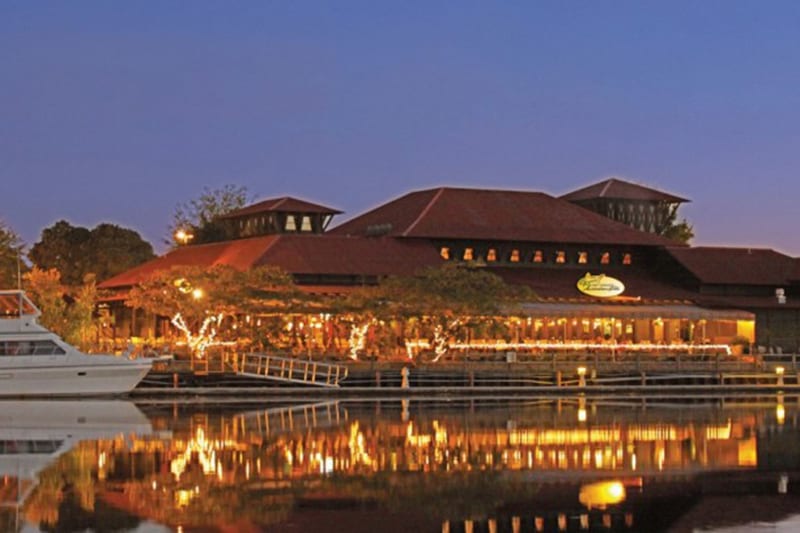 Barefoot Landing at dusk