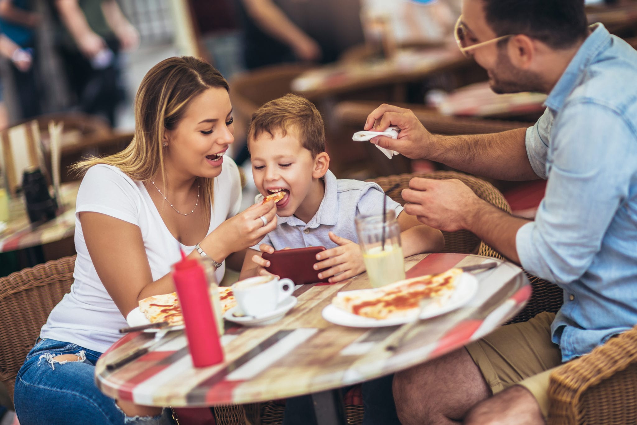 Family enjoying a Family-Friendly Restaurant in Myrtle Beach