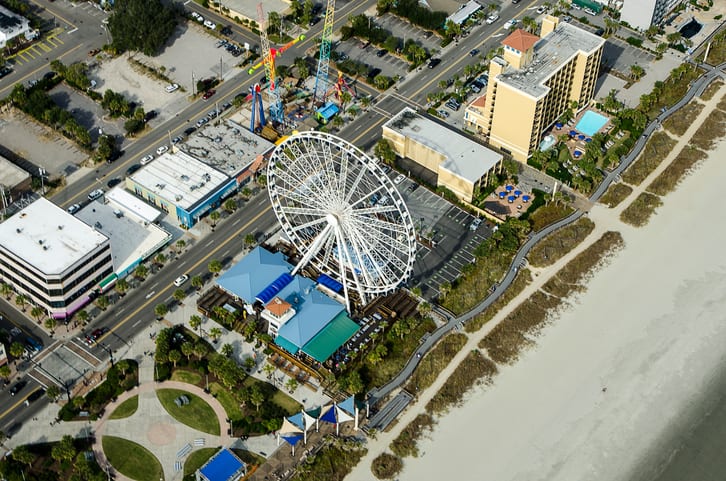 Myrtle Beach SkyWheel from above